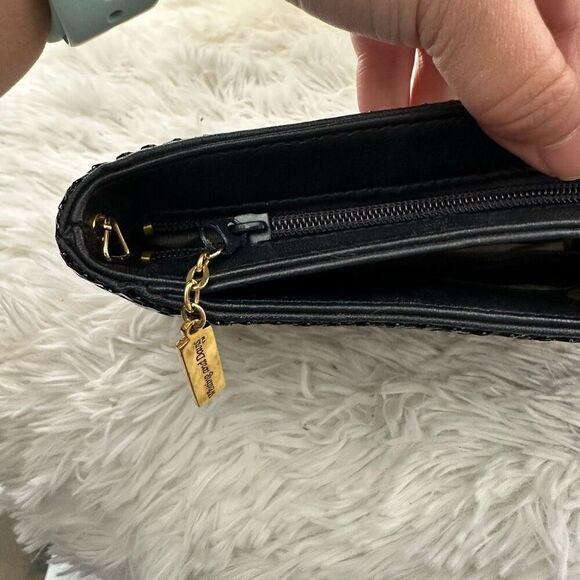 Whiting & Davis Vintge Sparkly Black Metal Mesh Zip‎ Clutch Shoulder Evening Bag - Picture 6 of 10